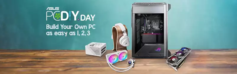 Asus' PC DIY DAY on December 3 will make building a PC as easy as 1,2,3 with giveaways and contests.