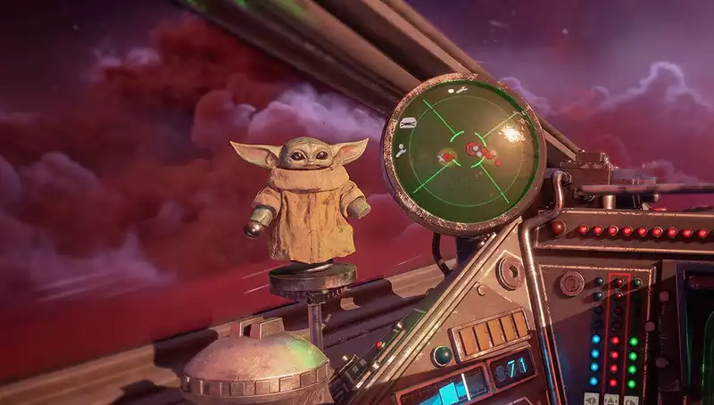 Star Wars: Baby Yoda in the Squadrons