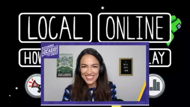 More than 400,000 people tuned in to watch Alexandria Ocasio-Cortez's "Among Us" yesterday.