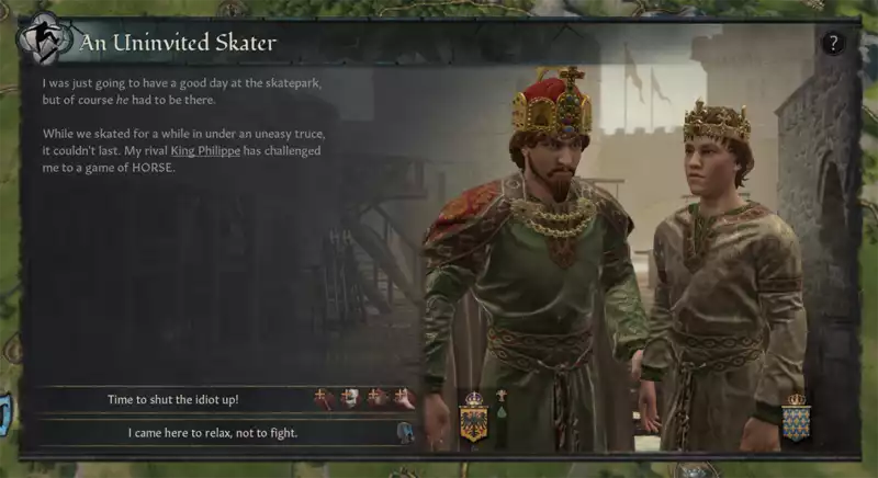 Here is a mashup mod for "Crusader Kings 3" and "Tony Hawk's Pro Skater".