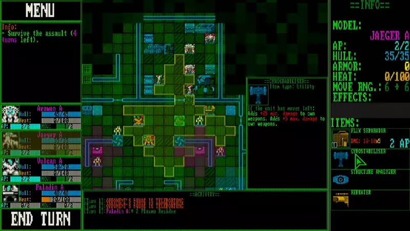 Mainframe Defenders" is a clever and simple tactical rogue light.