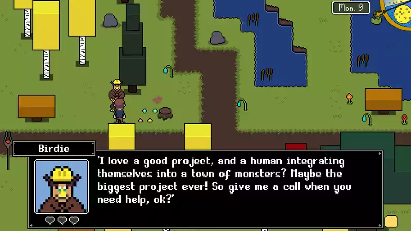 Village Monsters" mixes "Stardew Valley" and "Undertale" in a charming atmosphere.