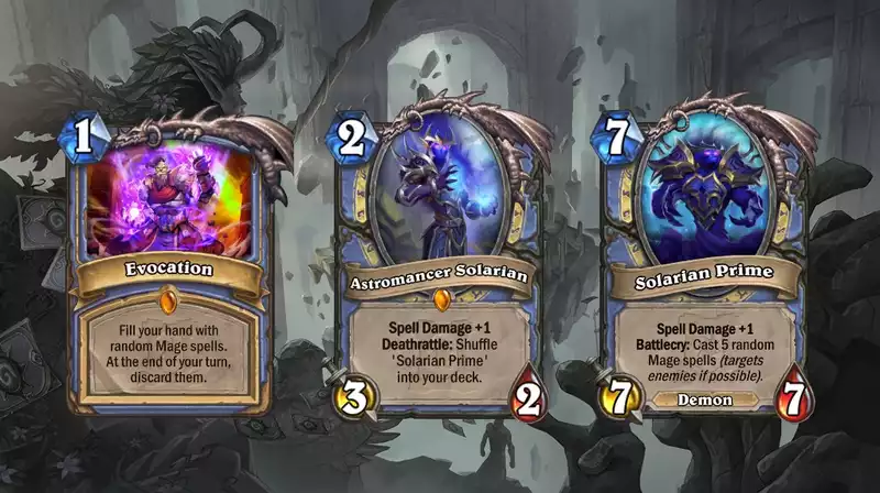 Next week, nerfs will be applied to Hearthstone's Evocation and Solarian Prime.