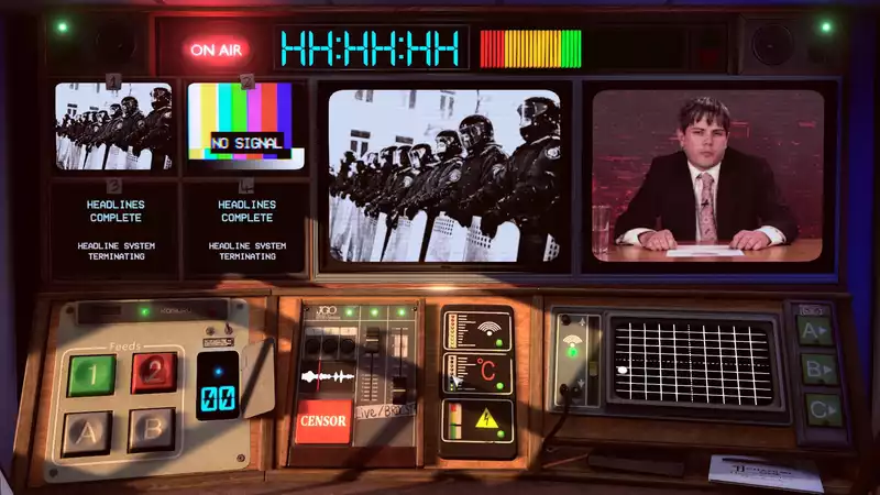 Not for Broadcast" mixes '80s newsroom satire with "Papers, Please"